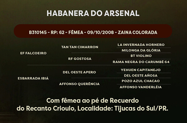 Geração  HABANERA DO ARSENAL