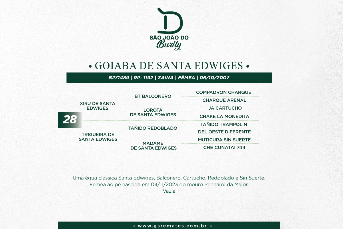 Geração GOIABA DE SANTA EDWIGES