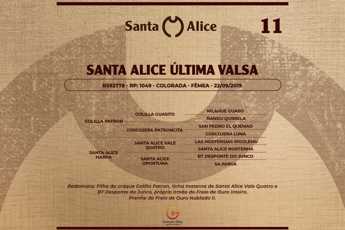 Geração SANTA ALICE ULTIMA VALSA