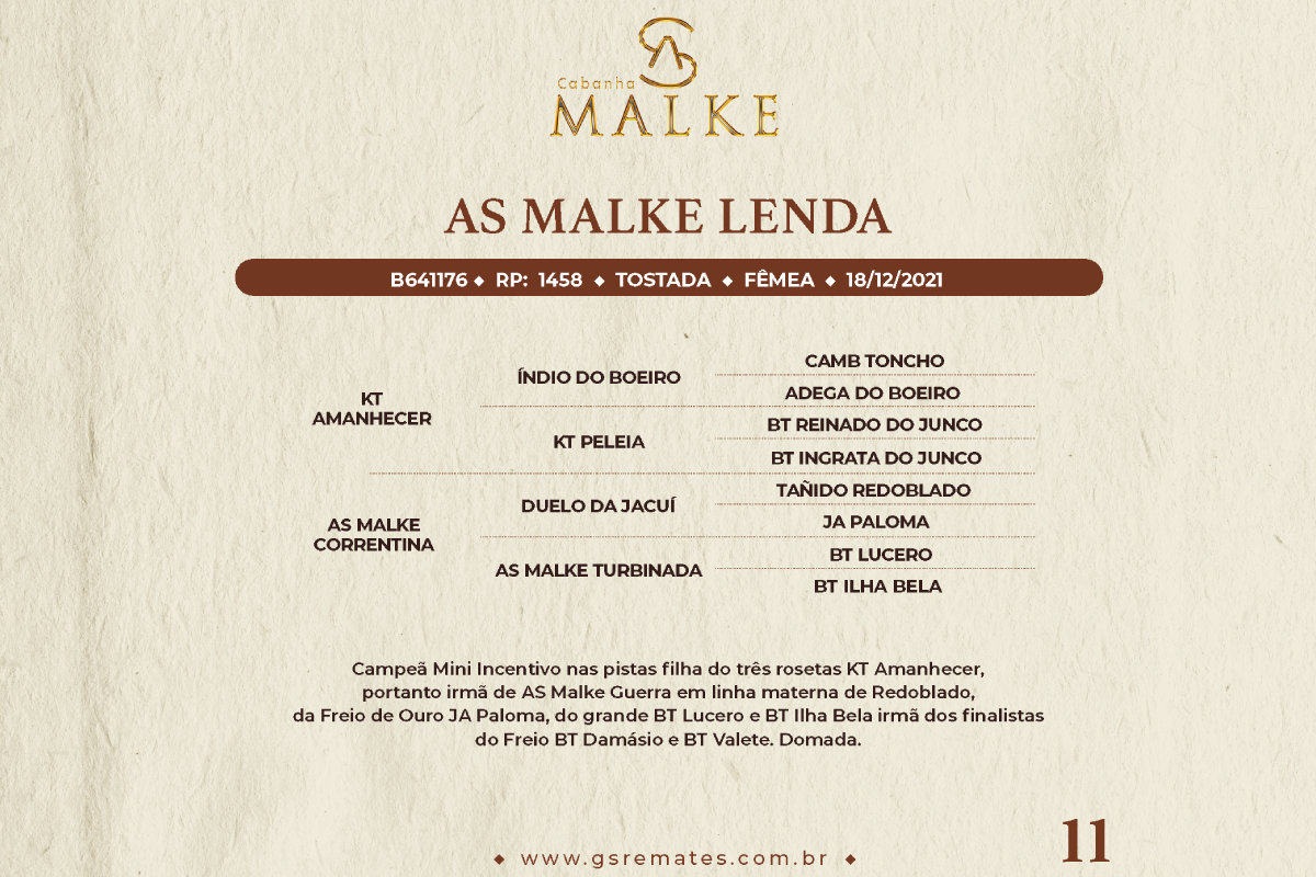Geração AS MALKE LENDA