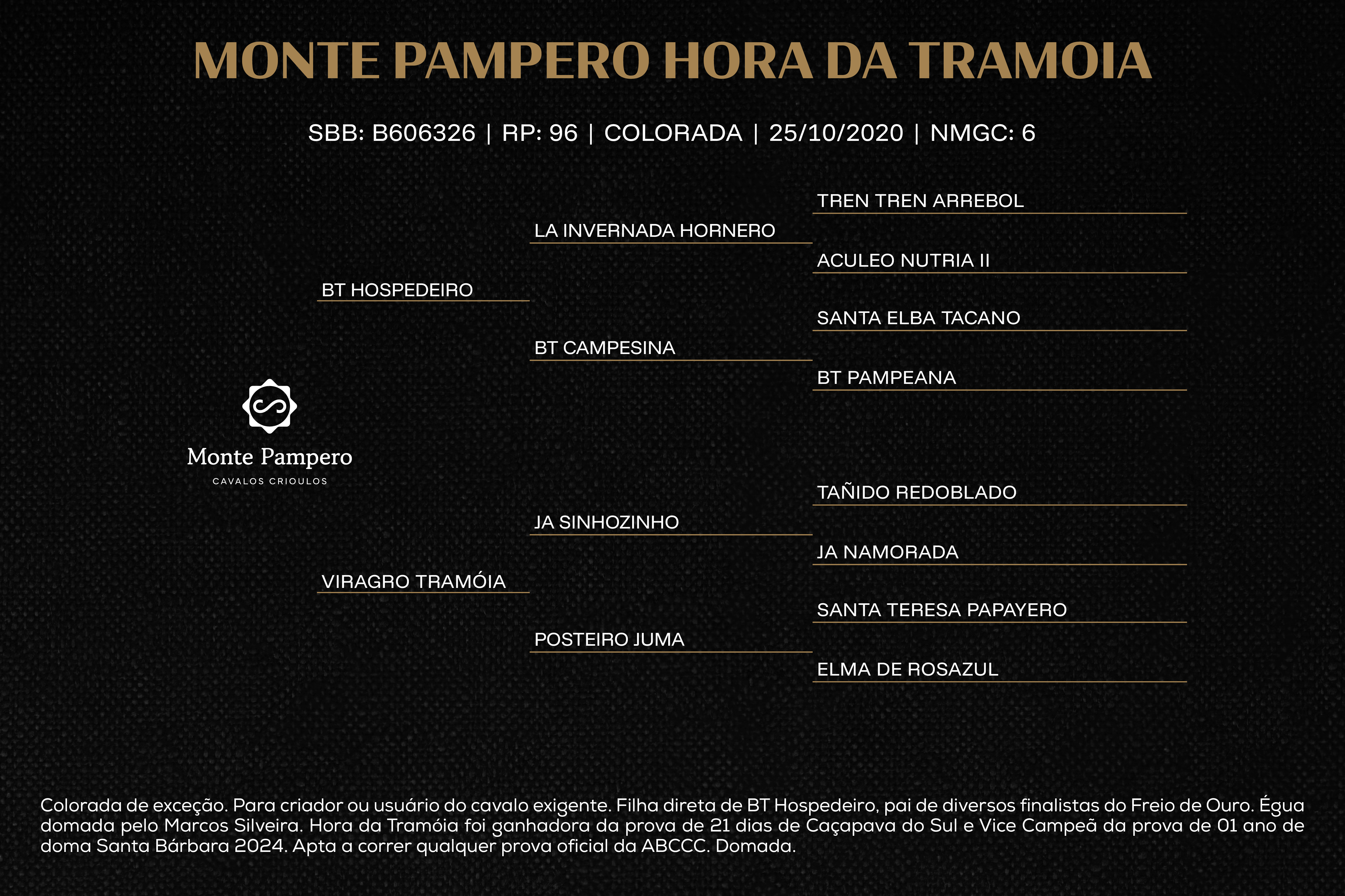 Geração MONTE PAMPERO HORA DA TRAMOIA