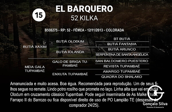 Geração EL BARQUERO 52 KILKA