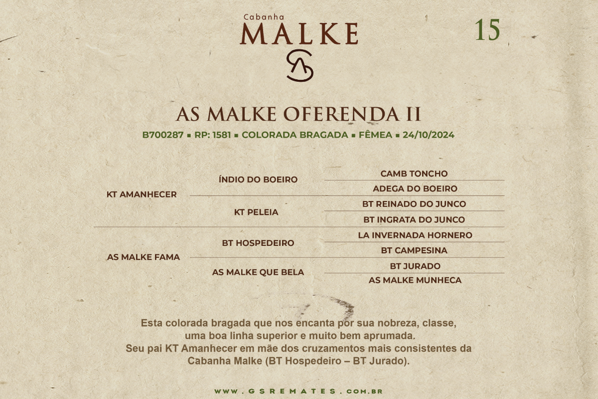 Geração AS MALKE OFERENDA II
