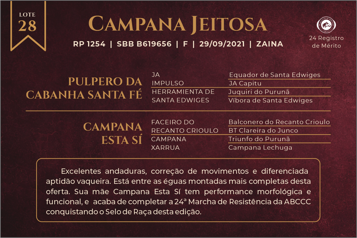 Geração CAMPANA JEITOSA
