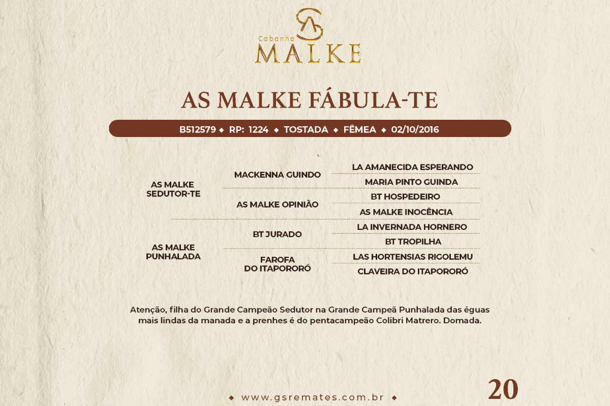 Geração AS MALKE FÁBULA-TE