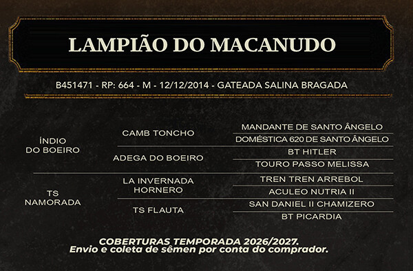 Geração LAMPIÃO DO MACANUDO 