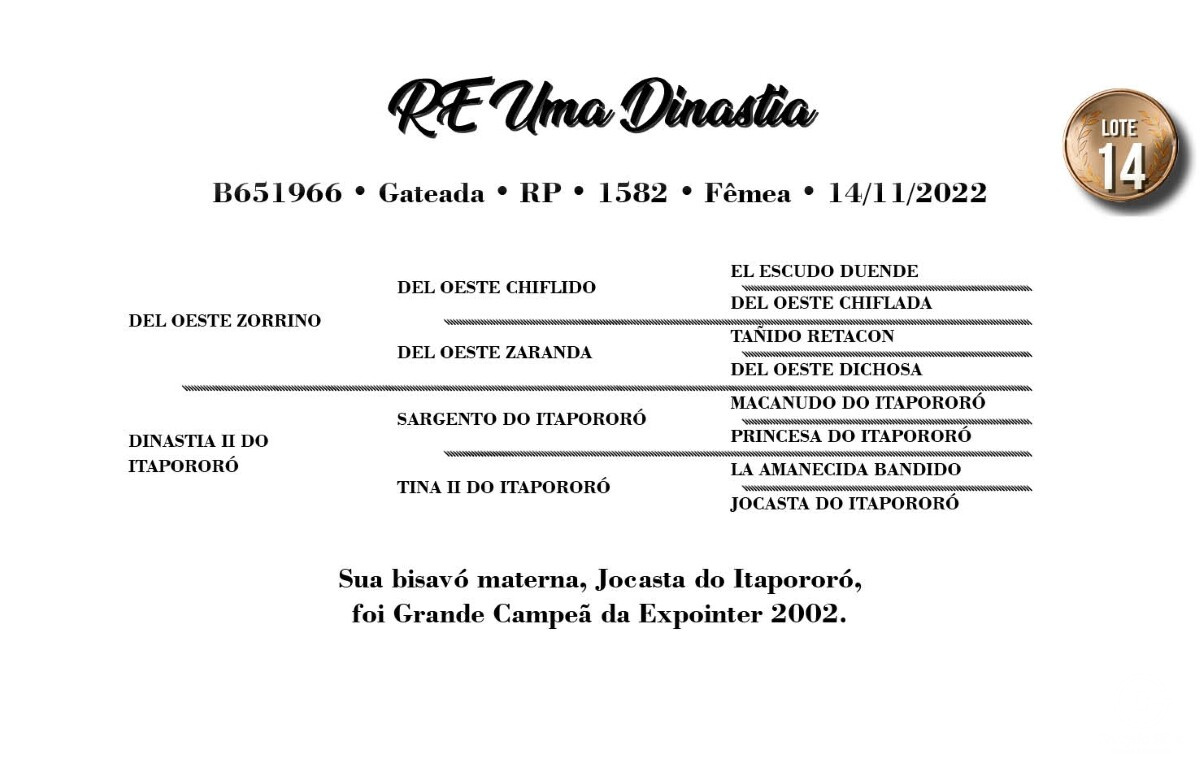 Geração RE UMA DINASTIA (VENDA VERTICAL)