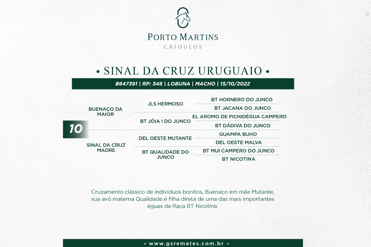 Geração SINAL DA CRUZ URUGUAIO