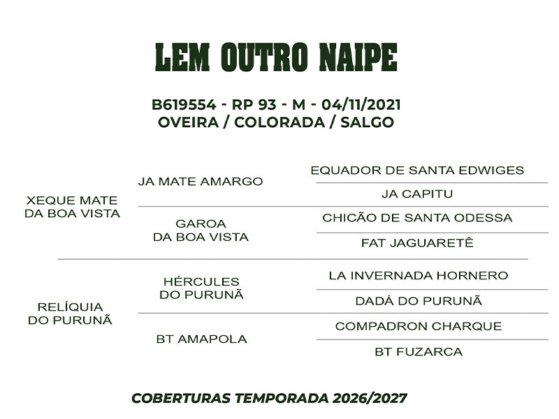 Geração COBERTURA LEM OUTRO NAIPE 