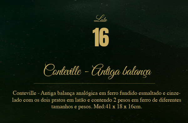 Geração CONTEVILLE - ANTIGA BALANÇA