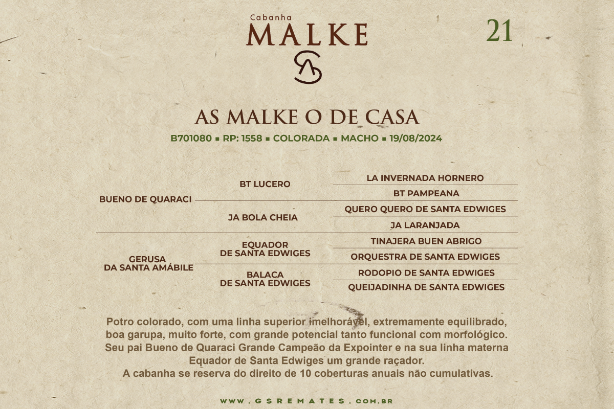 Geração AS MALKE O DE CASA