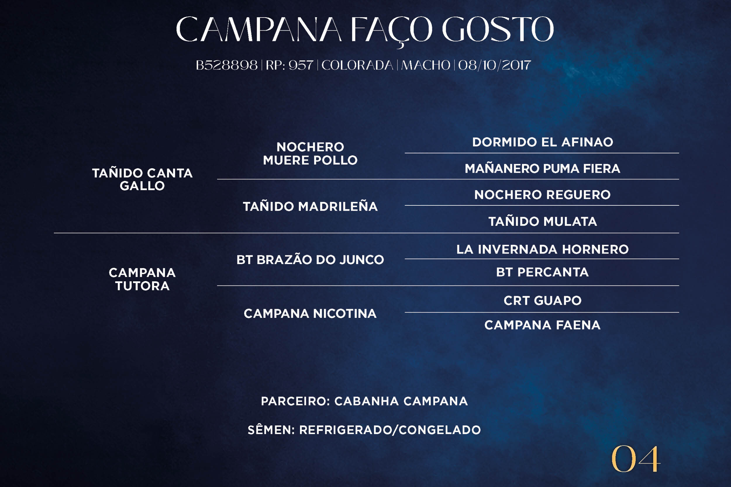 Geração CAMPANA FAÇO GOSTO