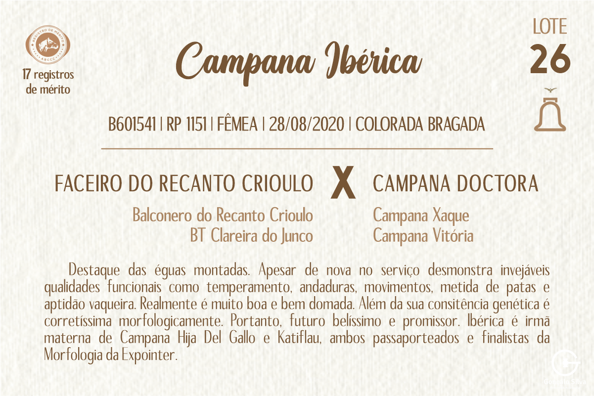 Geração CAMPANA IBÉRICA
