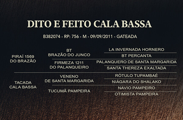 Geração DITO E FEITO CALA BASSA