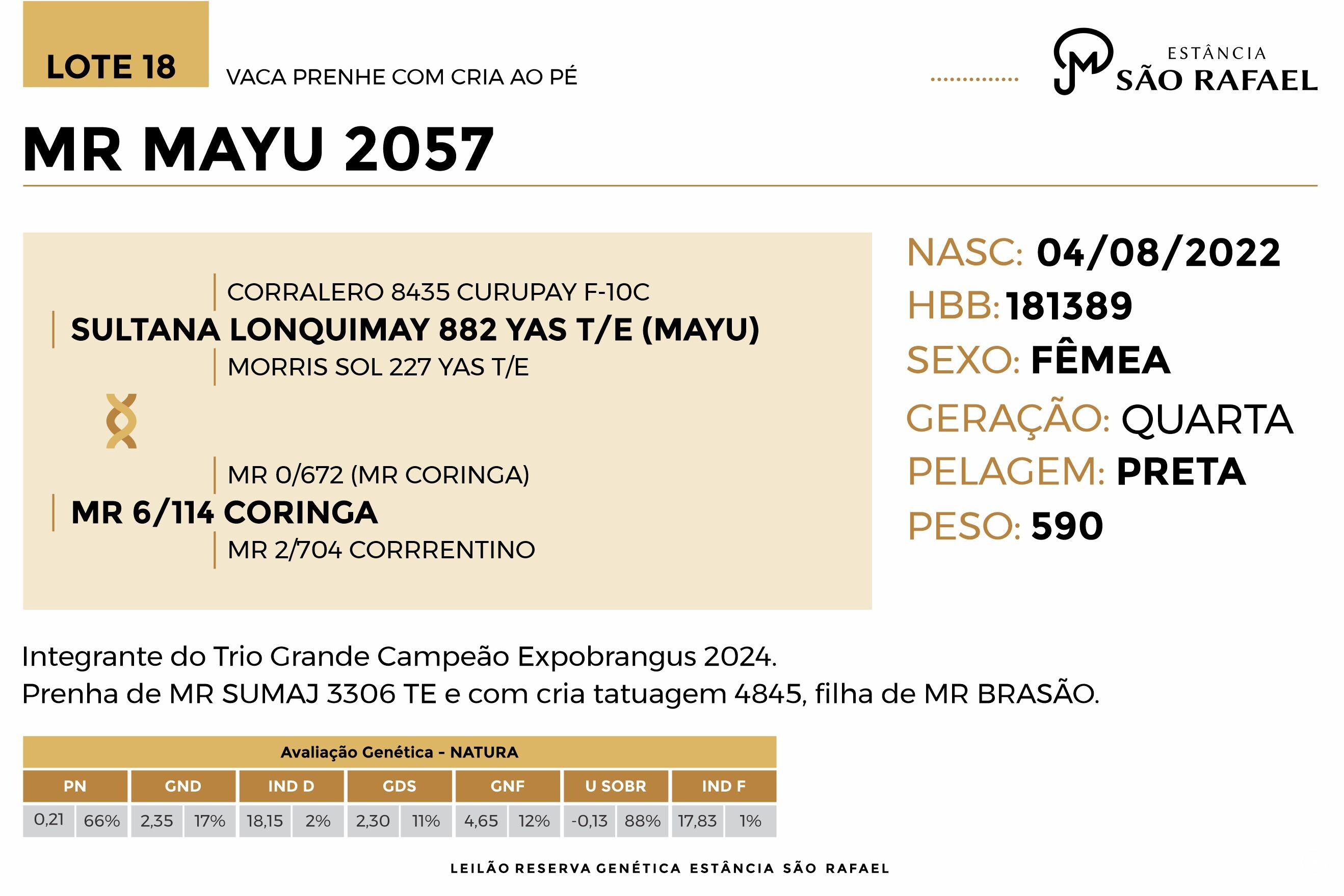 Geração MR MAYU 2057