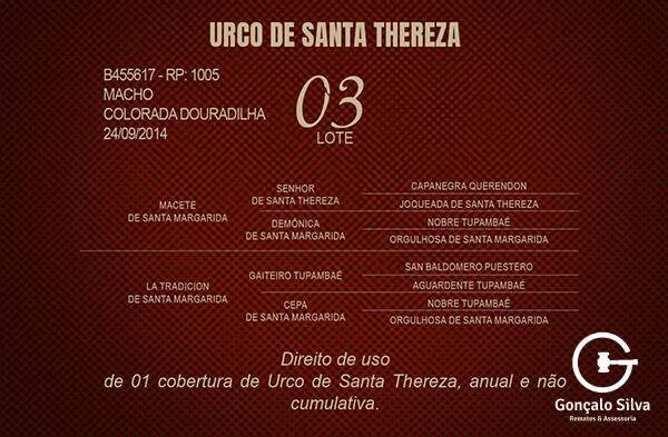 Geração URCO DE SANTA THEREZA - DIREITO DE USO 