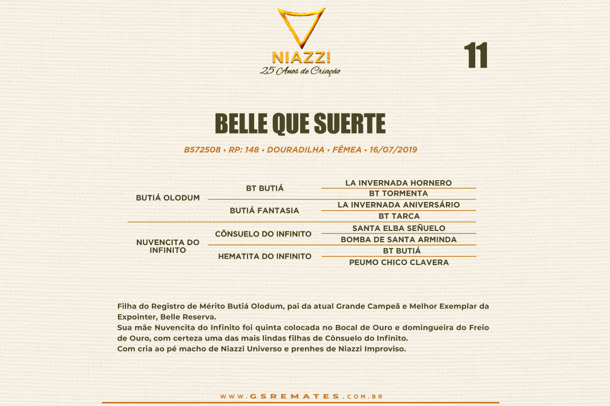Geração BELLE QUE SUERTE