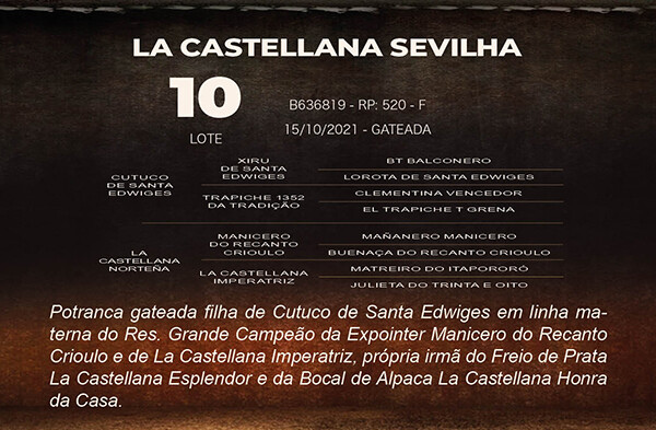 Geração LA CASTELLANA SEVILHA
