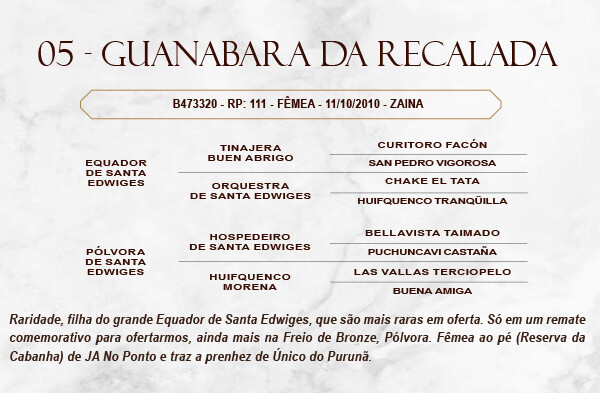 Geração GUANABARA DA RECALADA