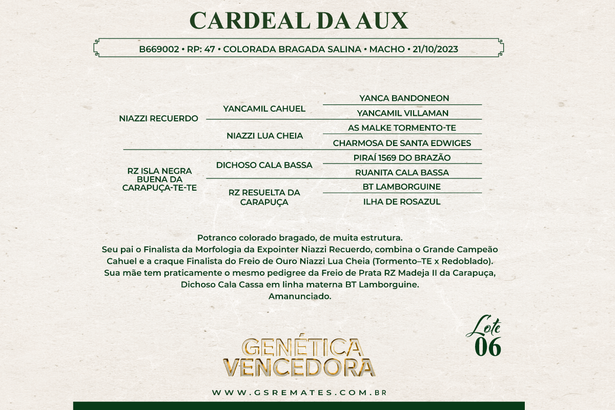 Geração CARDEAL DA AUX