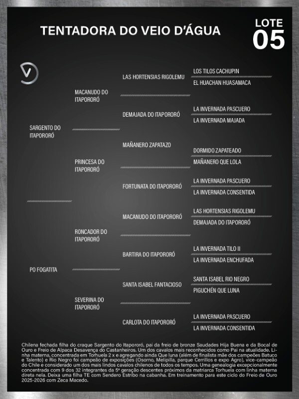 Geração TENTADORA DO VEIO D'ÁGUA