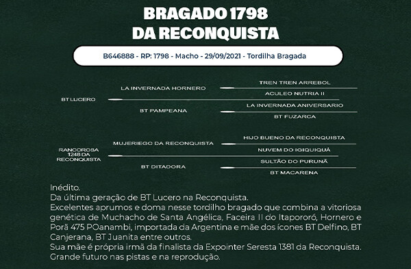 Geração BRAGADO 1798 DA RECONQUISTA