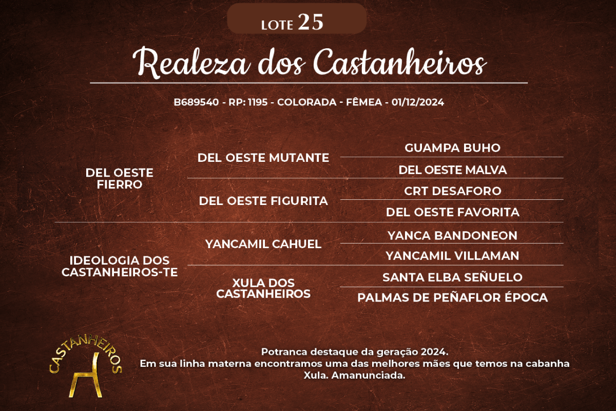 Geração REALEZA DOS CASTANHEIROS