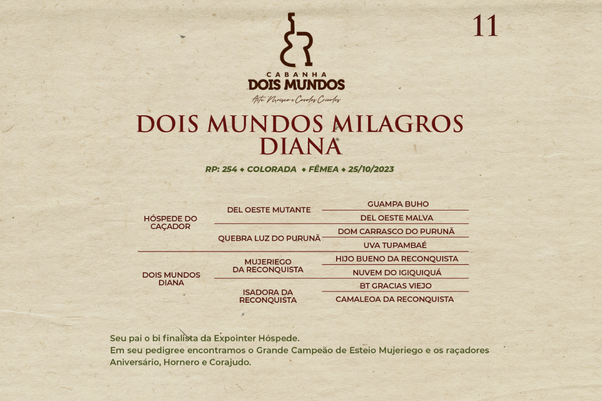 Geração DOIS MUNDOS MILAGROS DIANA