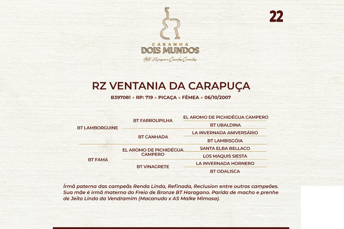 Geração RZ VENTANIA DA CARAPUÇA
