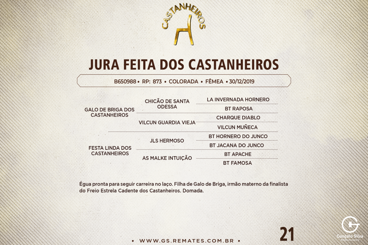 Geração JURA FEITA DOS CASTANHEIROS