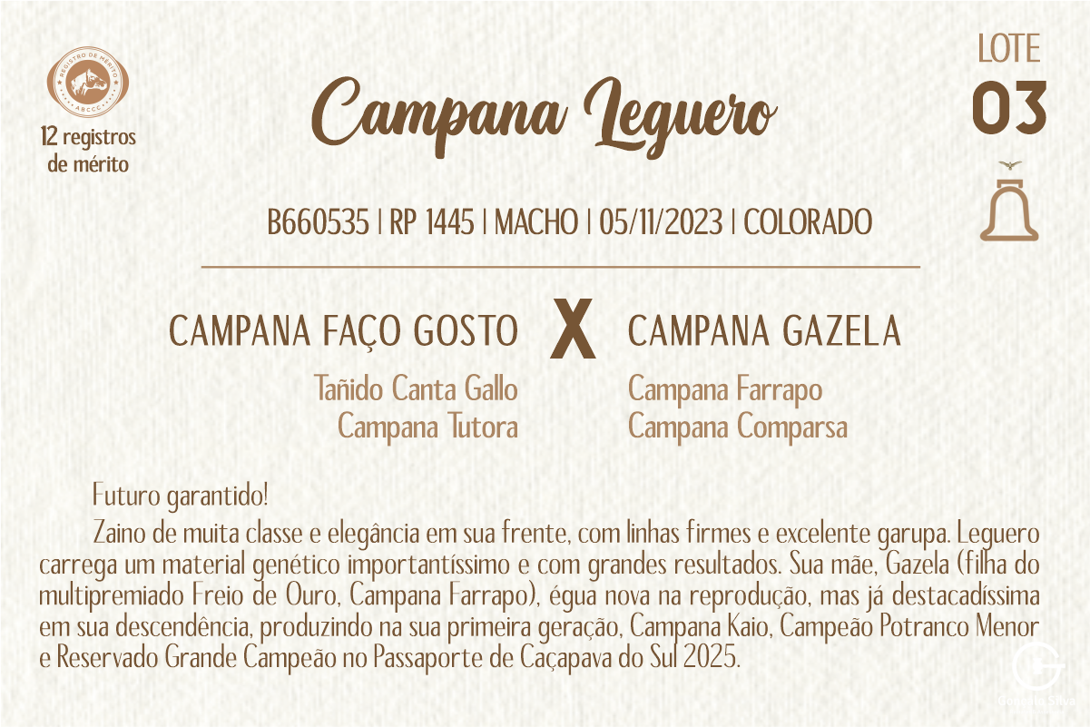 Geração CAMPANA LEGUERO