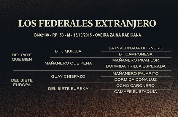 Geração LOS FEDERALES EXTRANJERO