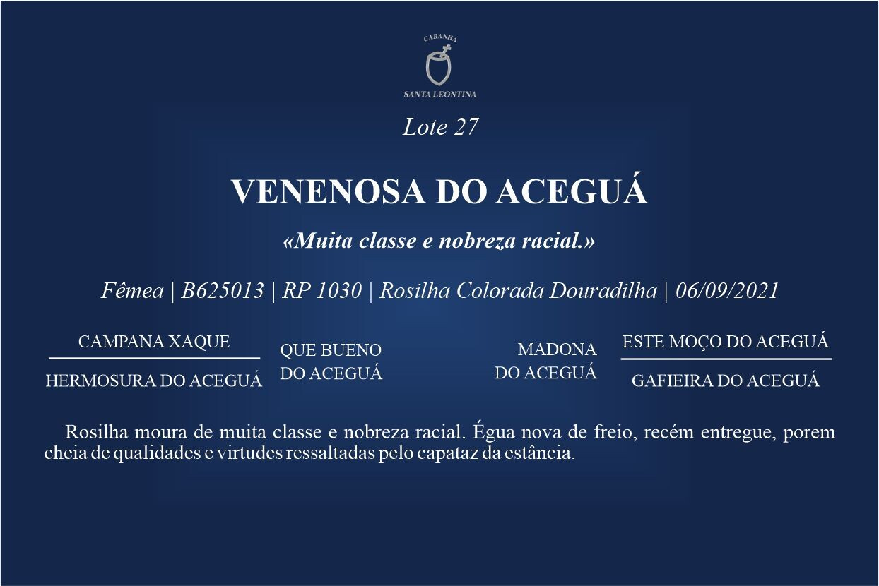 Geração VENENOSA DO ACEGUÁ