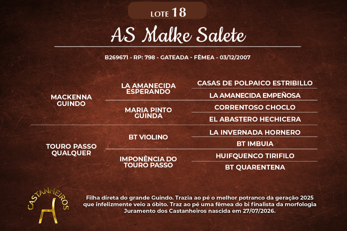 Geração AS MALKE SALETE