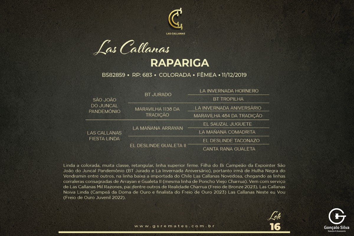 Geração LAS CALLANAS RAPARIGA