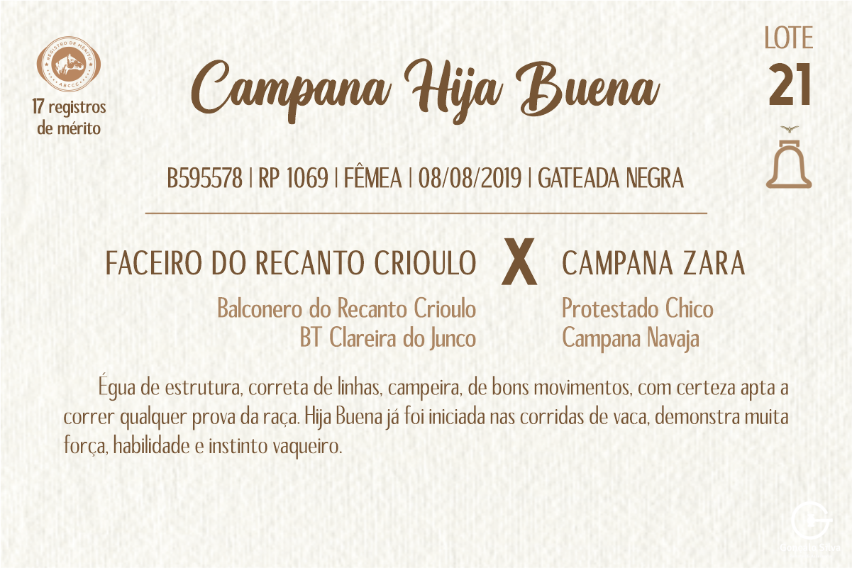 Geração CAMPANA HIJA BUENA