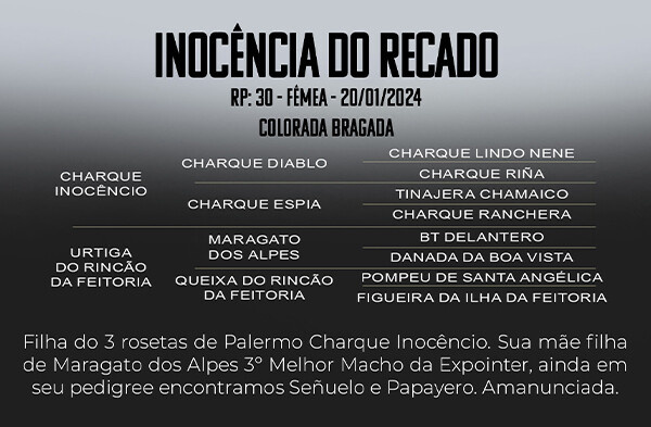 Geração INOCENCIA DO RECADO 