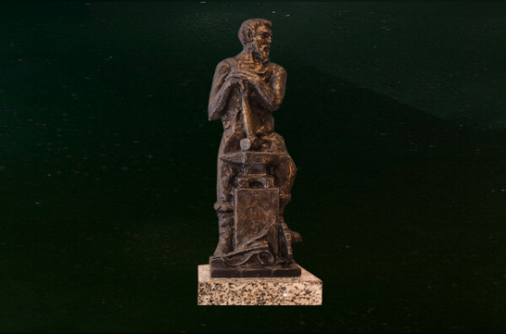 ESCULTURA FERREIRO - BASE GRANITO
