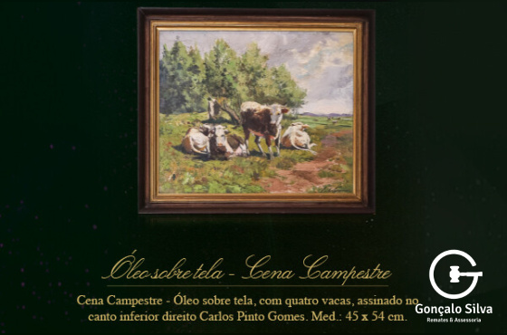 ÓLEO SOBRETELA - CENA CAMPESTRE