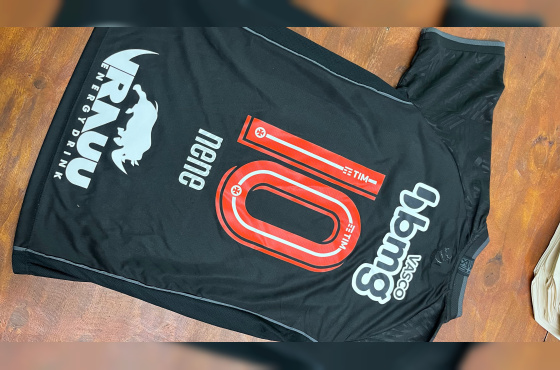 Camisa do Nene comemorativa de 150 jogos pelo Vasco