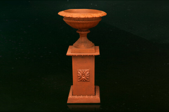 CONJUNTO DE VASO E BASE DE FERRO