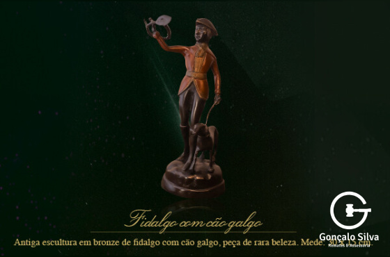 FIDALGO COM CÃO GALGO