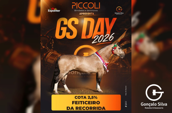 FEITICEIRO DA RECORRIDA - Cota de 2,5% (4° Melhor Potranco Expointer 2026)